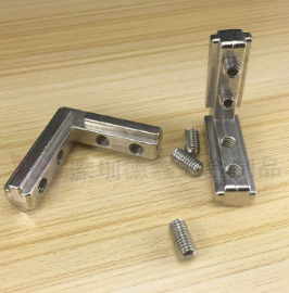 Aluminum profile connector 40 series national standard  four-hole angle slot (single)