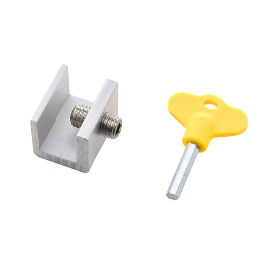 Child friendly window limiters, non perforated fixed safety locks, aluminum alloy anti-theft window locks, manufacturer wholesale